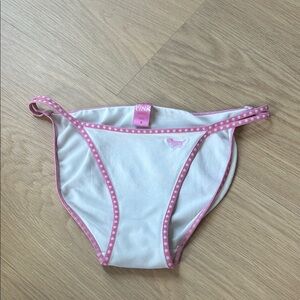 2005 Y2K Vintage PINK Victoria’s Secret Double Strap Brief Panty S
